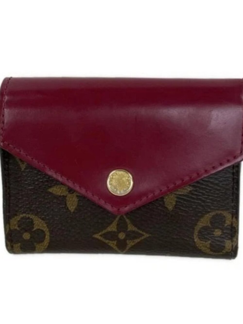 LOUIS VUITTON Portefeuille Zoe M62932 Fuchsia Monogram MI0240 Trifold Wallet